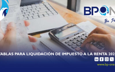 Tablas para liquidación de Impuesto a la Renta 2021