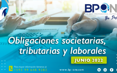Obligaciones societarias, tributarias y laborales Junio 2022