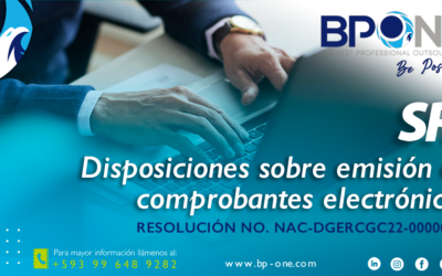 Disposiciones sobre emisión de comprobantes electrónicos