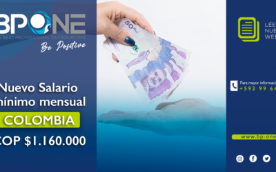Colombia: Nuevo Salario mínimo mensual legal desde el 1 de enero del 2023