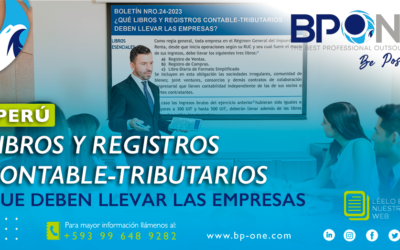 Perú: ¿Qué libros y registros contable-tributarios deben llevar las empresas?