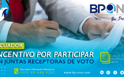 Ecuador: Incentivo por participar en Juntas Receptoras de Voto en Ecuador