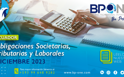 Ecuador: Obligaciones Societarias, Tributarias y Laborales de Diciembre 2023