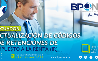 ECUADOR: Actualización de Códigos de Retenciones de Impuesto a la Renta (IR)