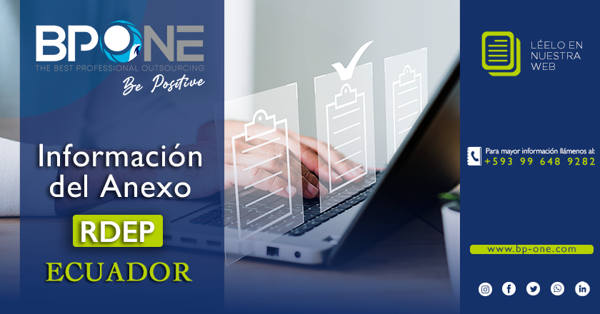 ECUADOR: Información del Anexo RDEP
