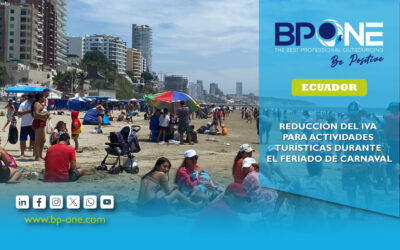 Ecuador: Reducción del IVA para actividades turísticas durante el feriado de carnaval