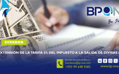 Ecuador: Extensión de la Tarifa 0% del Impuesto a la Salida de Divisas (ISD)