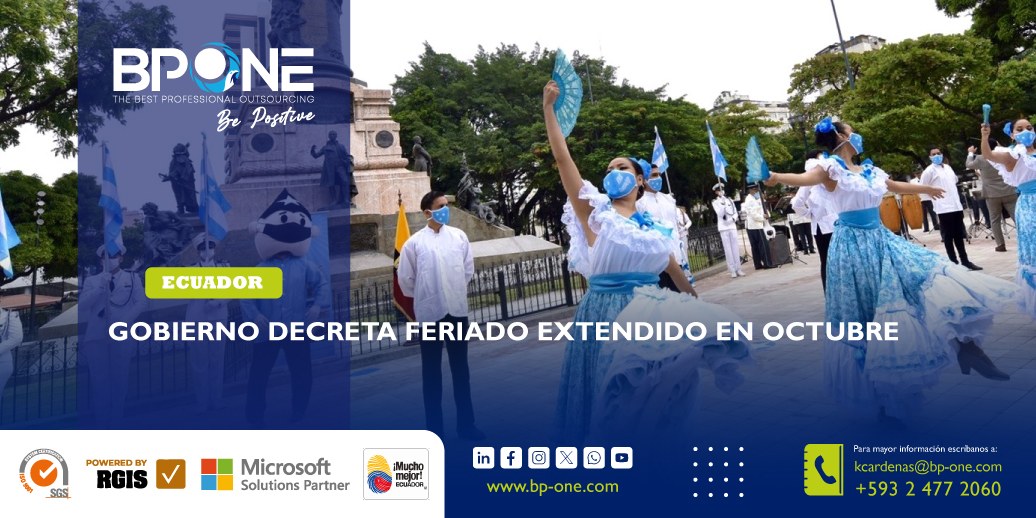 Ecuador: Gobierno decreta feriado extendido en octubre