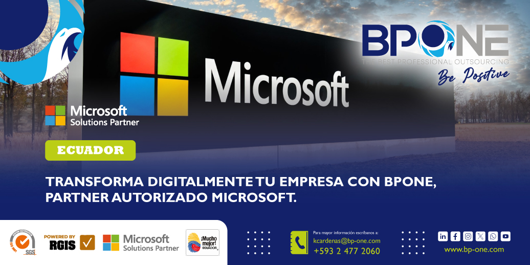 Transforma digitalmente tu empresa con BPONE Partner Autorizado Microsoft.