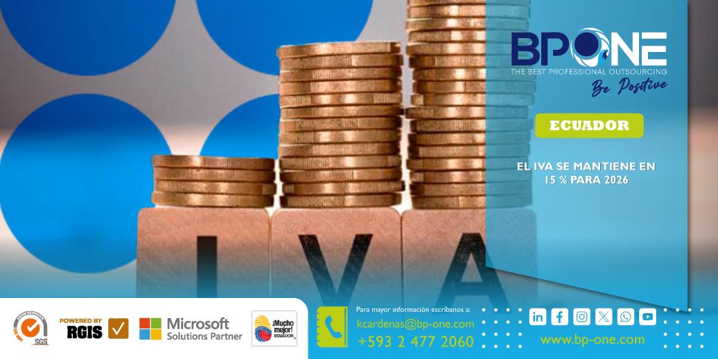 Ecuador: El IVA se mantiene en 15 % para 2026