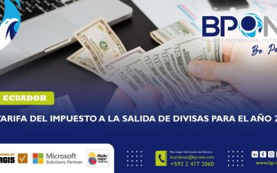 Ecuador: Tarifa del Impuesto a la Salida de Divisas para el año 2026