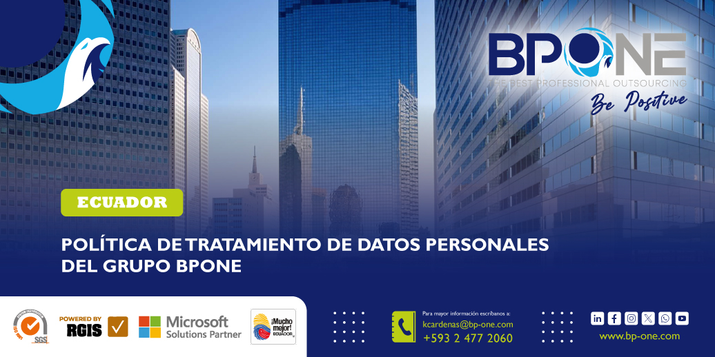Ecuador: Política de Tratamiento de Datos Personales en BPONE