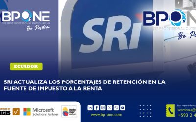 Ecuador: SRI actualiza los porcentajes de retención en la fuente de Impuesto a la Renta