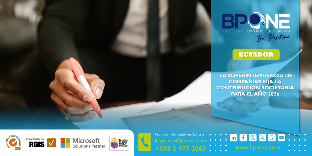 Ecuador: La Superintendencia de Compañías fija la contribución societaria para el año 2026