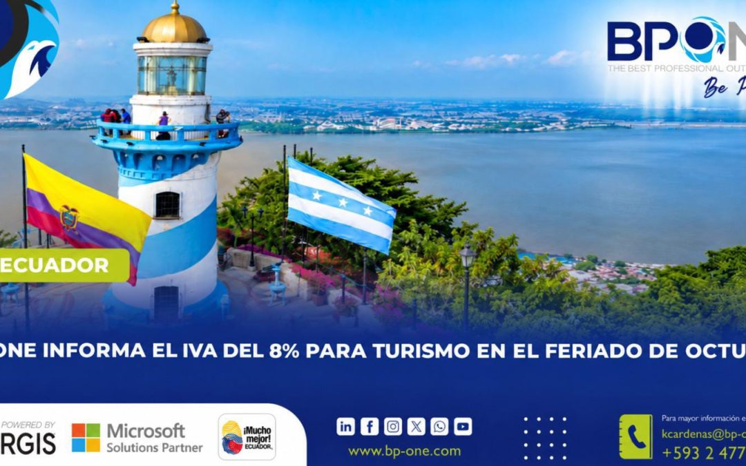 BPONE informa: IVA del 8% para turismo en octubre
