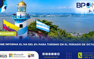 Ecuador: BPONE informa el IVA del 8% para turismo en el feriado de octubre